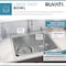 Ruvati 25"x22" Drop-in Topmount Kitchen Sink 16 Gauge SS Single Bowl RVM5025 - alternate 3